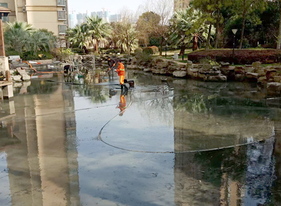 郏县景观池淤泥清理